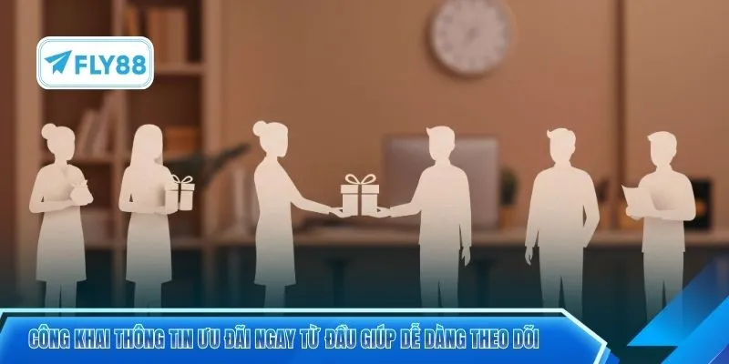 Công khai thông tin ưu đãi ngay từ đầu giúp dễ dàng theo dõi